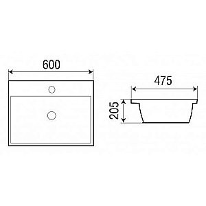 Раковина WeltWasser WW DEILBACH 7608-60 белая купить в интернет-магазине Sanbest