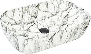 Раковина накладная WeltWasser WW ELBACH 2143P M805 61 белый мрамор купить в интернет-магазине Sanbest