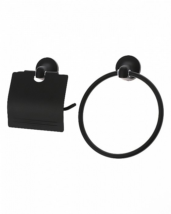 Набор аксессуаров Orange Y01-888b черный купить в интернет-магазине сантехники Sanbest