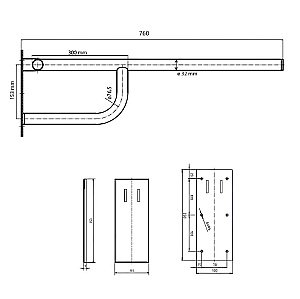 Поручень Bemeta Help 301607093 белый купить в интернет-магазине сантехники Sanbest