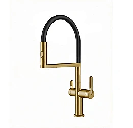 Смеситель для кухни Wonzon & Woghand WW-8020301-BG брашированное золото купить в интернет-магазине сантехники Sanbest