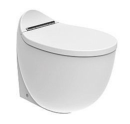 Унитаз приставной Creavit Foglia FG350-11 белый, безободковый купить в интернет-магазине Sanbest