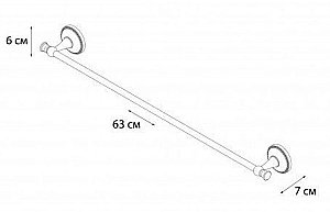 Полотенцедержатель планка GRAMPUS Alfa GR-9501 купить в интернет-магазине сантехники Sanbest