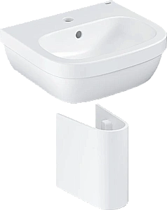 Раковина на полупьедестале Grohe Euro Ceramic 45 белая купить в интернет-магазине Sanbest