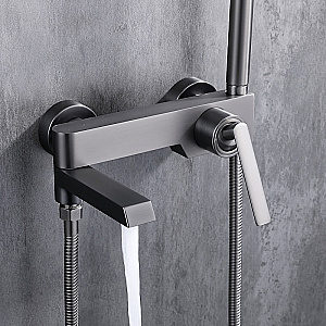 Смеситель для ванны Elghansa URBAN XQ 2313301-Gun оружейная сталь матовая купить в интернет-магазине сантехники Sanbest