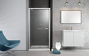 Душевая дверь Radaway Twist DWJ 100 стекло прозрачное купить в интернет-магазине Sanbest