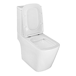 Унитаз напольный Azario Ferra AZ-1015 белый, безободковый, с бачком, с крышкой микролифт купить в интернет-магазине Sanbest