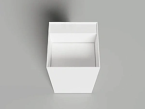 Раковина Salini ARMONIA SQUARE TOP 01 S-Sense 130511TG 45 без отверстия под смеситель, белая купить в интернет-магазине Sanbest