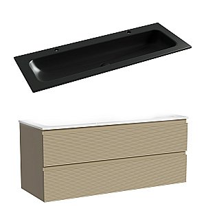 Тумба с раковиной Sancos FOLK FL120CP/CN7016MB 120 капучино для ванной в интернет-магазине Sanbest