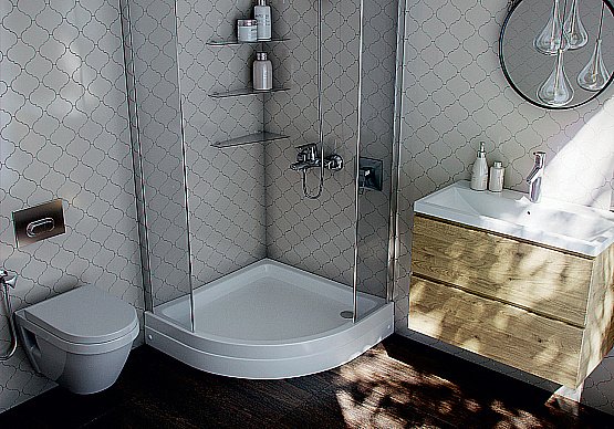 Душевой поддон Aquatek DPA-0000004 90x90 белый купить в интернет-магазине Sanbest