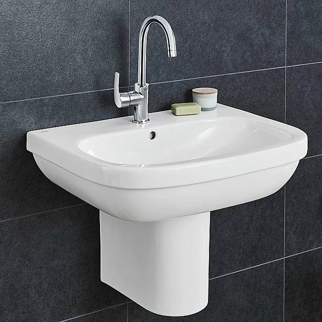 Раковина с полупьедесталом Grohe Euro Ceramic GR2004-2 60 альпин-белая купить в интернет-магазине Sanbest