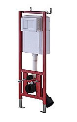 Инсталляция для унитаза D&K DI8640116 кнопка белая купить в интернет-магазине сантехники Sanbest