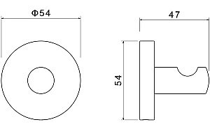 Крючок Aquatek Оберон AQ4201CR хром купить в интернет-магазине сантехники Sanbest