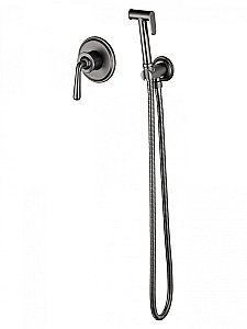 Смеситель с гигиеническим душем встраиваемый WONZON & WOGHAND STEAM, Темный графит (WW-88849008-BGM) купить в интернет-магазине сантехники Sanbest