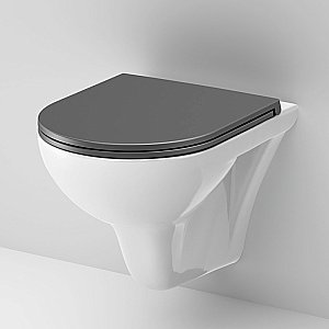 Унитаз подвесной AM.PM Gem C901700SCmb белый, безободковый купить в интернет-магазине Sanbest