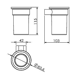 Стакан Langberger Lugano 24011A купить в интернет-магазине сантехники Sanbest
