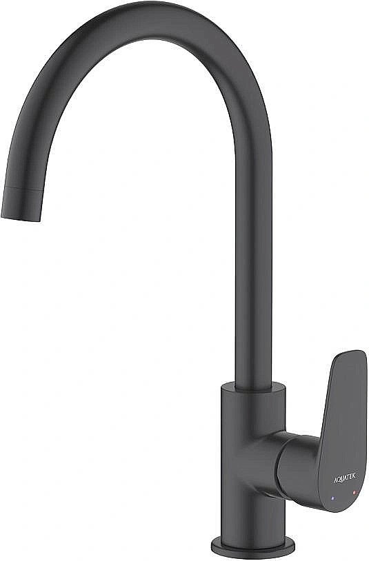 Смеситель для кухни Aquatek Бетта AQ1182MB черный матовый купить в интернет-магазине сантехники Sanbest