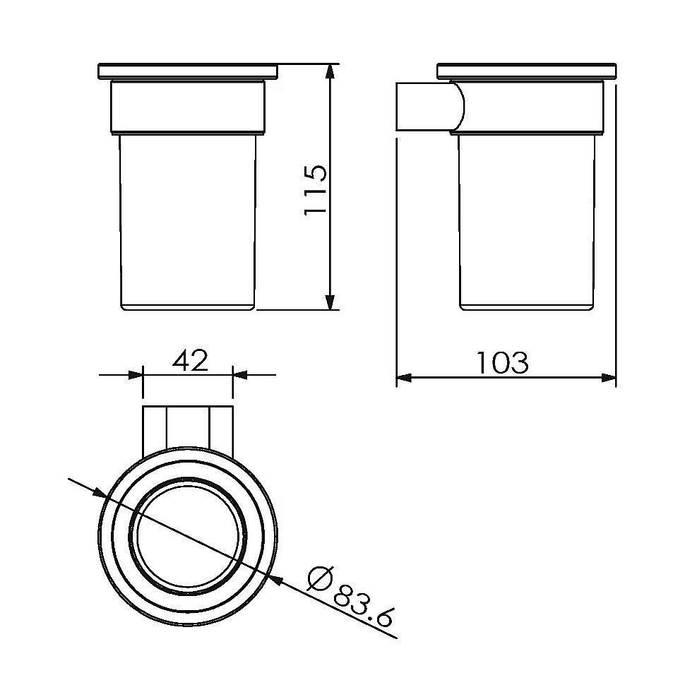 Стакан Langberger Lugano 24011A купить в интернет-магазине сантехники Sanbest