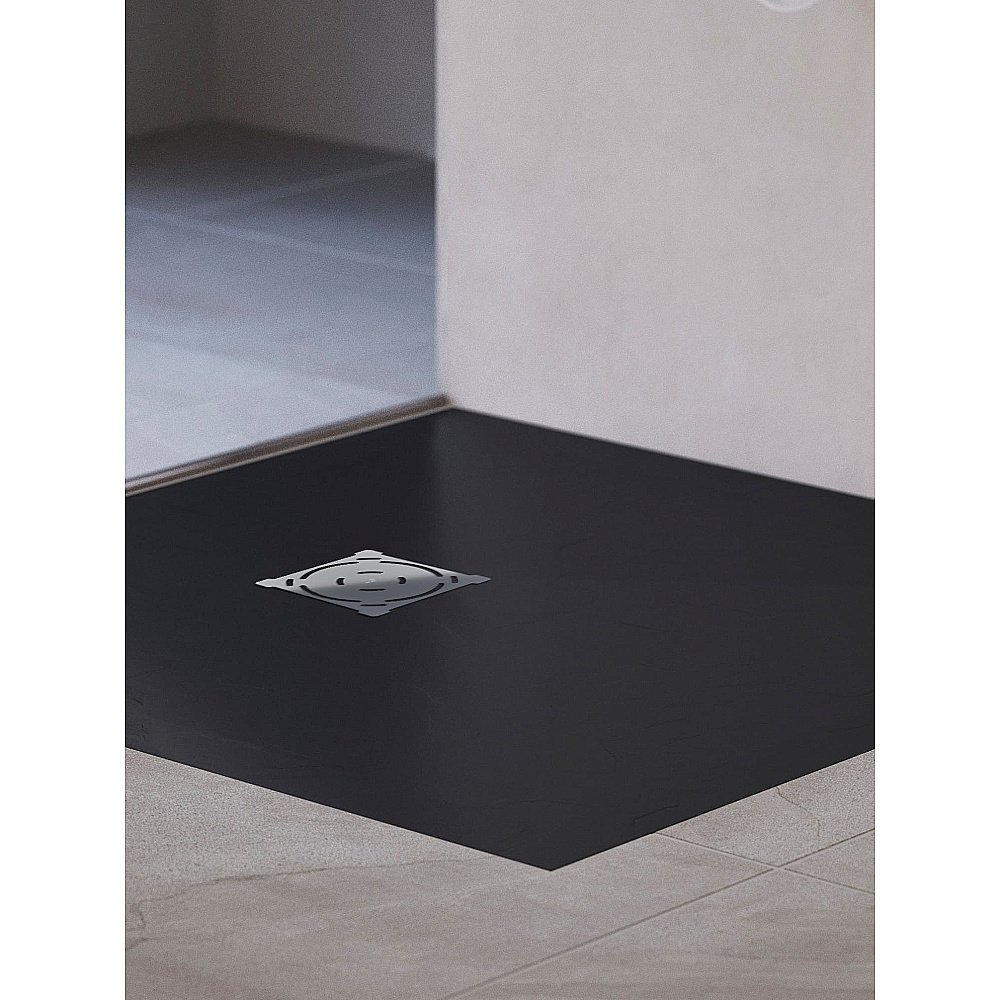 Душевой поддон RGW ST-G Stone Tray 16152100-02 100x100 графит купить в интернет-магазине Sanbest