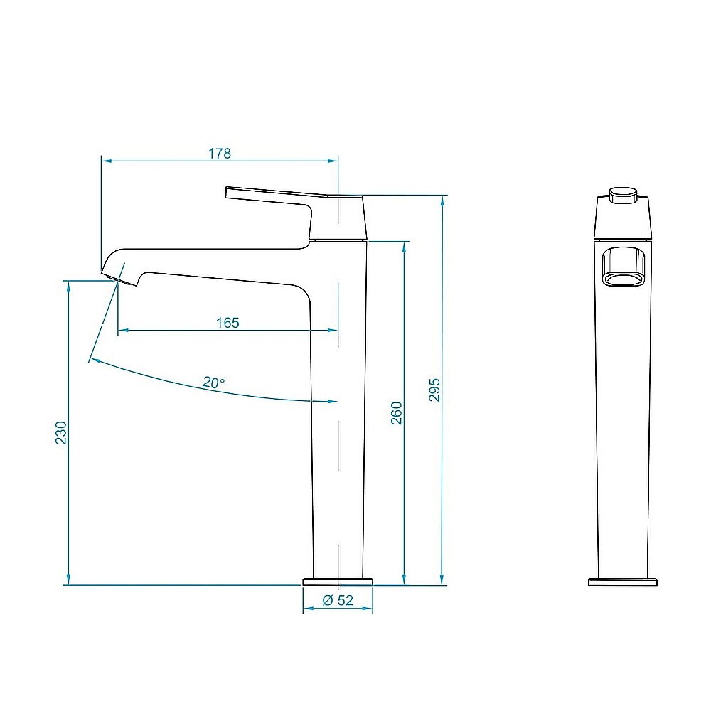 Смеситель для раковины RGW Shower Panels SP-311G 511405311-06 золото купить в интернет-магазине сантехники Sanbest