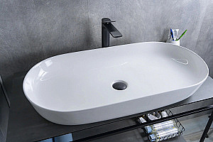 Раковина накладная Gid Lago 81 N9348 51200 белая купить в интернет-магазине Sanbest