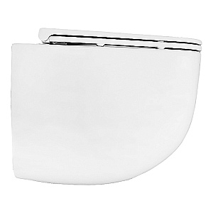 Унитаз подвесной Azario Fote AZ-116-UQ3 белый, безободковый, с крышкой микролифт, слив торнадо купить в интернет-магазине Sanbest