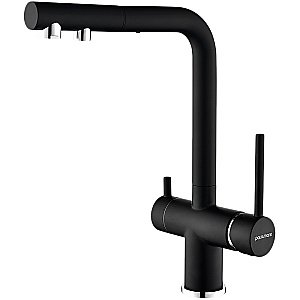 Смеситель для кухни Paulmark Serpentine Se213222-AN антрацит купить в интернет-магазине сантехники Sanbest