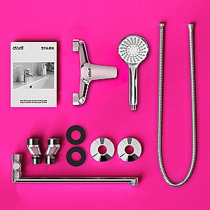 Смеситель для ванны Dorff Stark D1109500 хром купить в интернет-магазине сантехники Sanbest