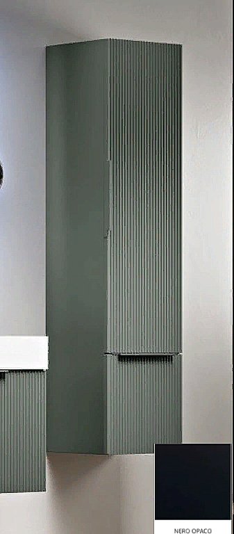 Пенал Cezares Premium Plisse 35 55507 Nero opaco для ванной в интернет-магазине сантехники Sanbest