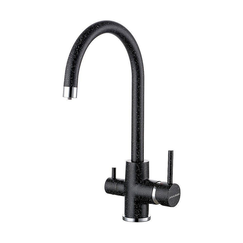 Смеситель для кухни Paulmark Essen Es213211-308 Черный, хром купить в интернет-магазине сантехники Sanbest