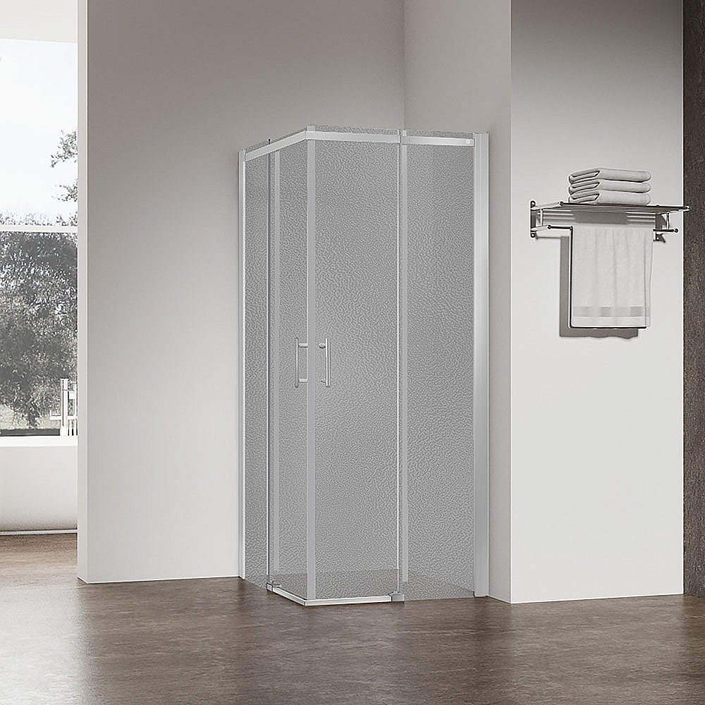 Душевой уголок Veconi Rovigo RV50CH-8080-02-C8 80х80 стекло pear/профиль хром купить в интернет-магазине Sanbest