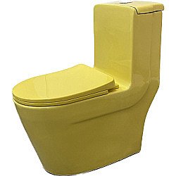 Унитаз-моноблок Laguraty 101Y желтый, с крышкой микролифт (детский) купить в интернет-магазине Sanbest