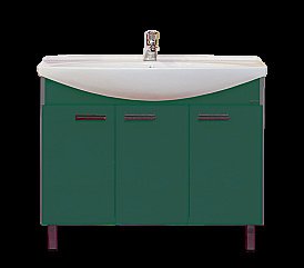 Тумба для раковины напольная Misty Джулия 105 зеленая купить в интернет-магазине сантехники Sanbest