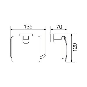 Держатель туалетной бумаги Veragio Ramba VR.RMB-4981.CR купить в интернет-магазине сантехники Sanbest