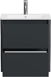 Тумба с раковиной Allen Brau Gravity 60 1.370008.AM антрацит матовый для ванной в интернет-магазине Sanbest
