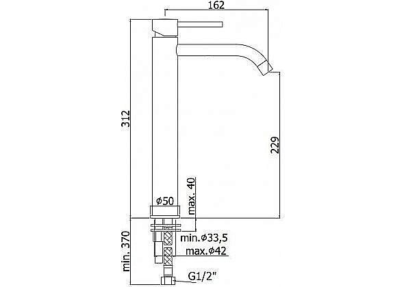 Смеситель для раковины Paffoni Light LIG081NO купить в интернет-магазине сантехники Sanbest