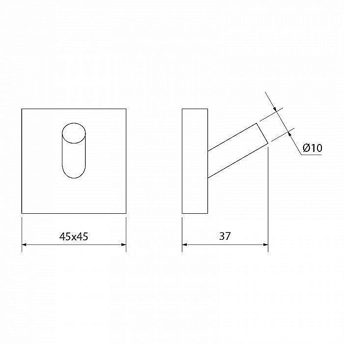 Крючок одинарный IDDIS Edifice EDISB10i41 купить в интернет-магазине сантехники Sanbest