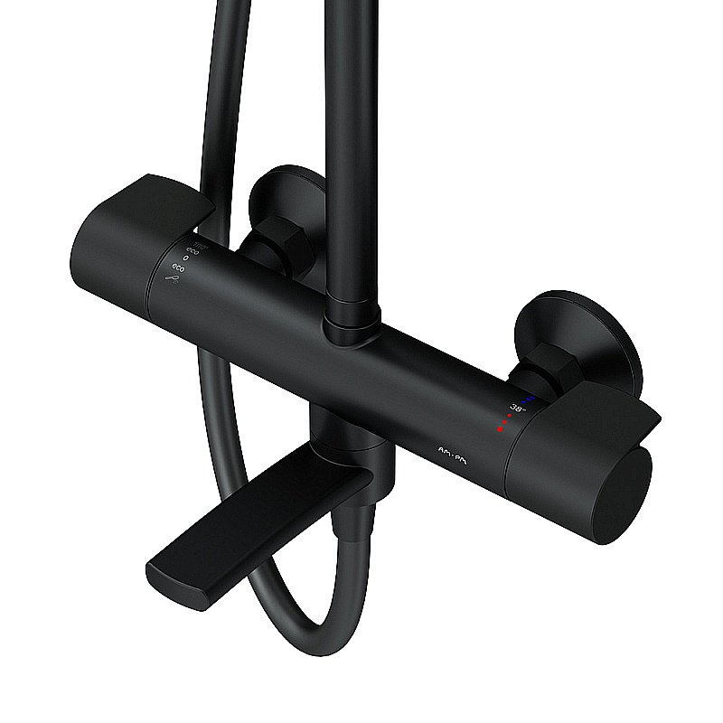 Душевая система AM.PM X-Joy F0785A522 черная купить в интернет-магазине сантехники Sanbest