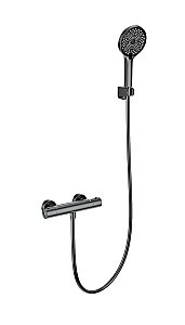 Смеситель для душа с термостатом WONZON & WOGHAND INN 3, Темный графит (WW-B2012-A-BGG) купить в интернет-магазине сантехники Sanbest