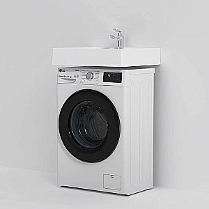 Раковина на стиральную машину AM.PM X-JOY 60 M85AWCC0602WG белая купить в интернет-магазине Sanbest