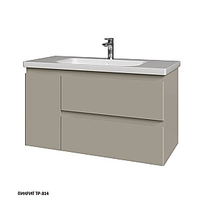 Тумба с раковиной Caprigo Forte 100 два ящика, одна дверь слева, цвет на выбор для ванной в интернет-магазине Sanbest