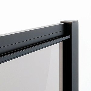 Душевой уголок Ambassador Forsa ABB 17022219ABB-110ABB 130х110 стекло тонированное/профиль черный купить в интернет-магазине Sanbest