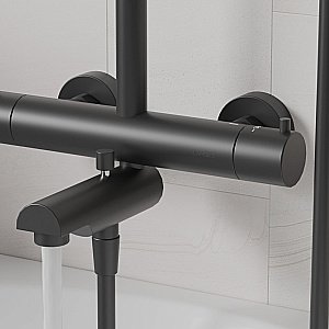 Душевая система Paini Cox 78YO687TH1KM черная купить в интернет-магазине сантехники Sanbest