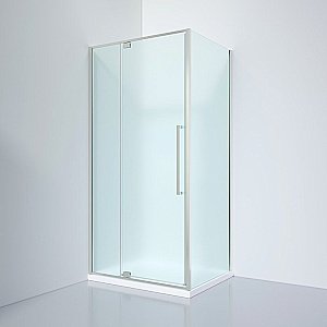 Душевой уголок Black&White Stellar Wind 818100CF 100х80 стекло матовое/профиль черный матовый купить в интернет-магазине Sanbest