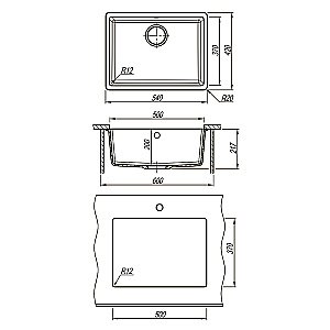 Кухонная мойка Lemark Sinara 540-U 9910074 бежевая купить в интернет-магазине сантехники Sanbest
