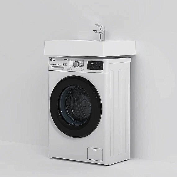 Раковина на стиральную машину AM.PM X-JOY 60 M85AWCC0602WG белая купить в интернет-магазине Sanbest
