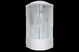 Душевая кабина Royal Bath RB100NRW-C 100x100 профиль хром/стекло матовое купить в интернет-магазине Sanbest