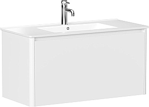 Тумба с раковиной Allen Brau Gravity 100 1.370014.WM белая матовая для ванной в интернет-магазине Sanbest