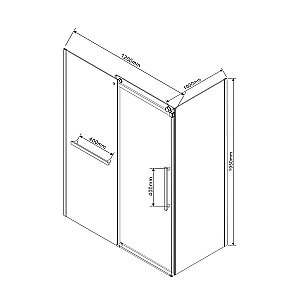 Душевой уголок Vincea Como Soft VSR-1CS1012CLB 120x100 стекло прозрачное/профиль черный купить в интернет-магазине Sanbest