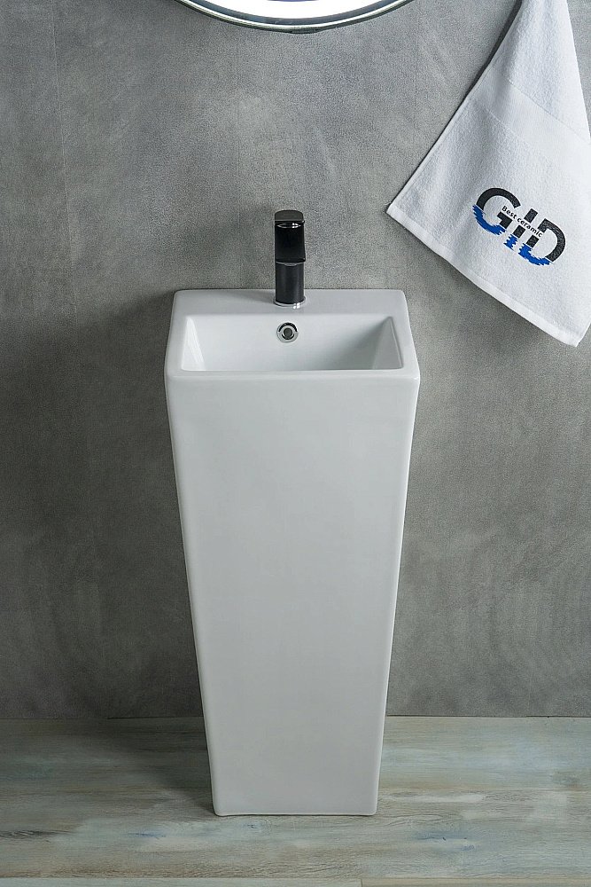 Раковина напольная Gid Autonomo 34 Nb147 81104 белая купить в интернет-магазине Sanbest